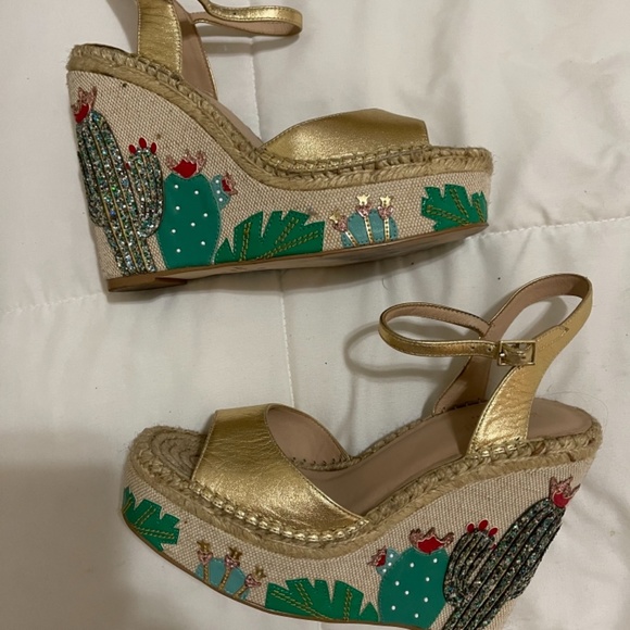 Limited Edition Kate Spade Dallas Cactus Wedge - Picture 3 of 5